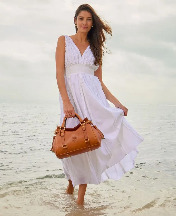 Dooney and Bourke Florentine Satchel Natural WomenMen Satchels