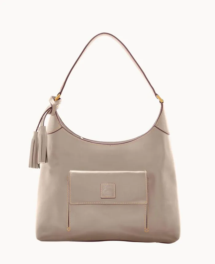 Dooney and Bourke Florentine Small Hobo Light Taupe WomenMen Shoulder Bags