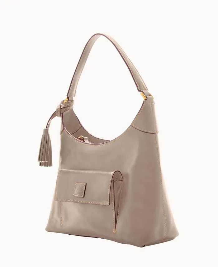 Dooney and Bourke Florentine Small Hobo Light Taupe WomenMen Shoulder Bags