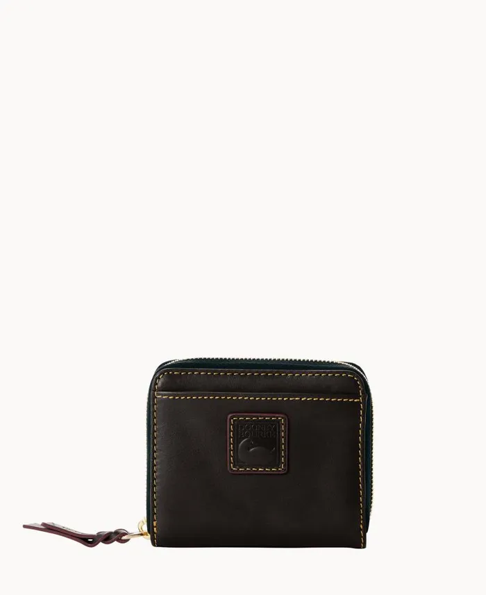 Dooney and Bourke Florentine Small Zip Around Wallet Black Black WomenMen Wallets Dooney and Bourke Florentine Small Zip Around Wallet Black Black WomenMen Wallets
