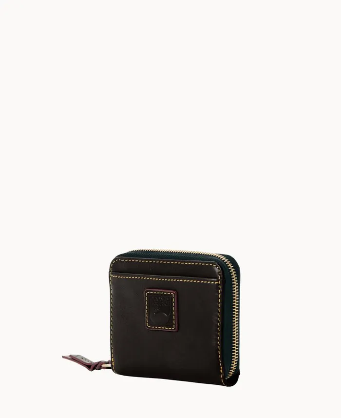 Dooney and Bourke Florentine Small Zip Around Wallet Black Black WomenMen Wallets Dooney and Bourke Florentine Small Zip Around Wallet Black Black WomenMen Wallets