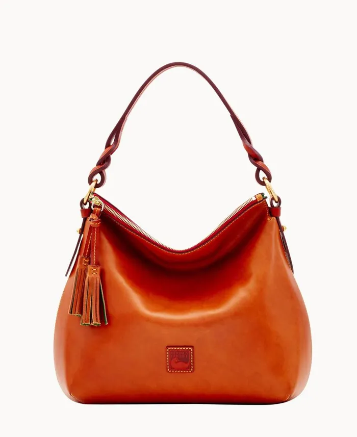 Dooney and Bourke Florentine Twist Strap Hobo Natural WomenMen Shoulder Bags