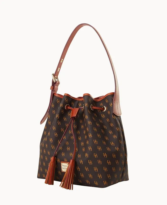 Dooney and Bourke Gretta Aimee Drawstring Brown Tmoro WomenMen Shoulder Bags Dooney and Bourke Gretta Aimee Drawstring Brown Tmoro WomenMen Shoulder Bags