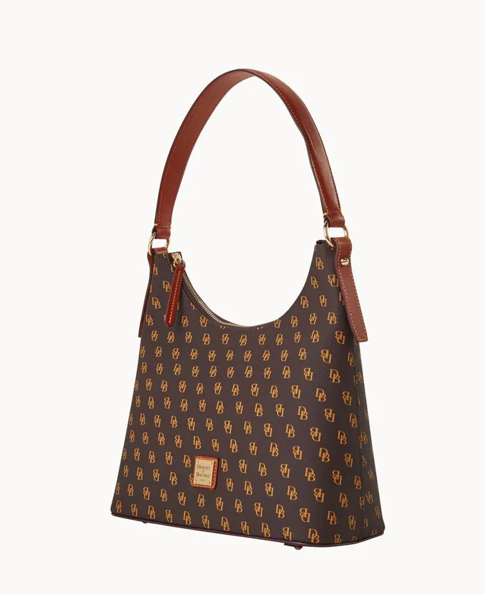 Dooney and Bourke Gretta Hobo Brown Tmoro WomenMen Shoulder Bags