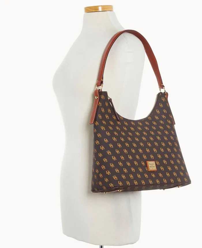 Dooney and Bourke Gretta Hobo Brown Tmoro WomenMen Shoulder Bags