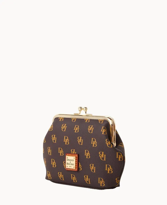 Dooney and Bourke Gretta Large Framed Coin Purse Brown Tmoro WomenMen Wallets Dooney and Bourke Gretta Large Framed Coin Purse Brown Tmoro WomenMen Wallets