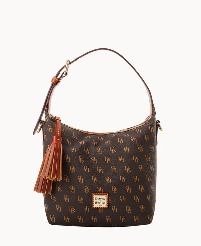 Dooney and Bourke Gretta Paige Crossbody Brown Tmoro WomenMen Crossbodies