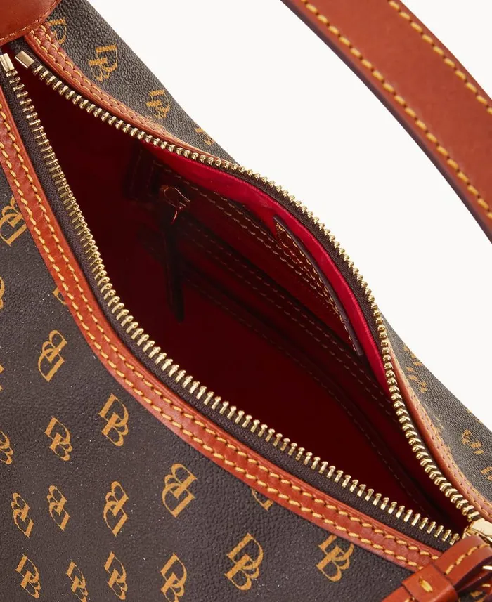 Dooney and Bourke Gretta Paige Crossbody Brown Tmoro WomenMen Crossbodies