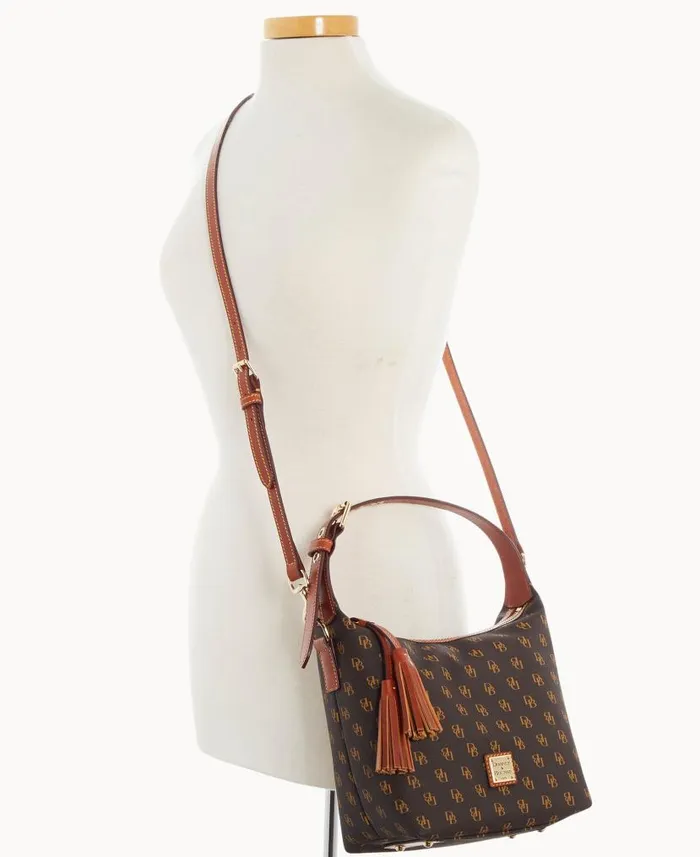 Dooney and Bourke Gretta Paige Crossbody Brown Tmoro WomenMen Crossbodies