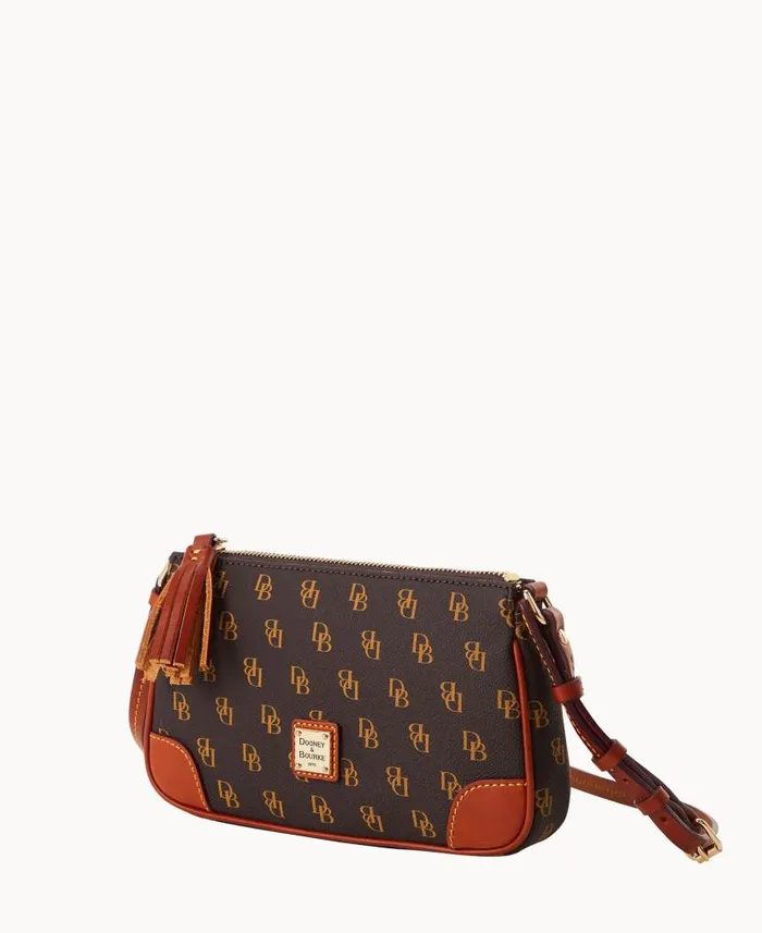 Dooney and Bourke Gretta Slim Crossbody Brown Tmoro WomenMen Crossbodies