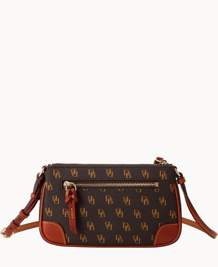 Dooney and Bourke Gretta Slim Crossbody Brown Tmoro WomenMen Crossbodies