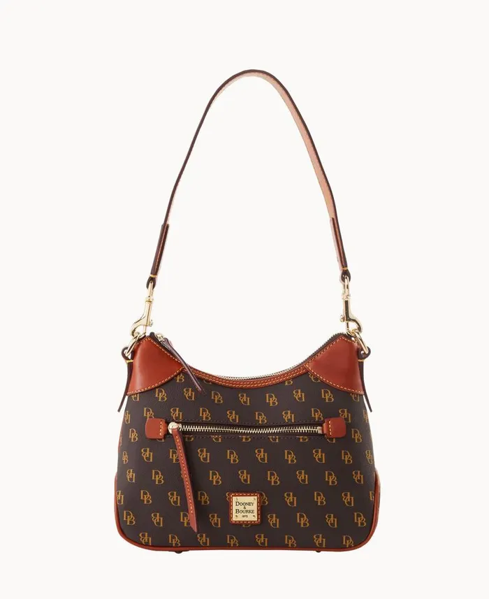 Dooney and Bourke Gretta Small Hobo Brown Tmoro WomenMen Shoulder Bags