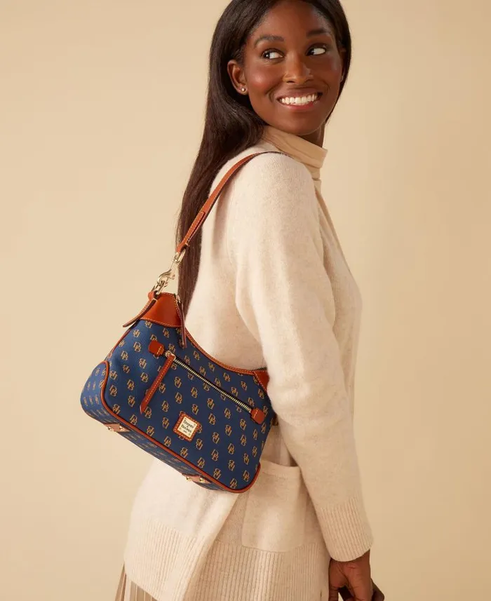 Dooney and Bourke Gretta Small Hobo Brown Tmoro WomenMen Shoulder Bags
