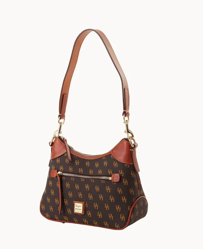 Dooney and Bourke Gretta Small Hobo Brown Tmoro WomenMen Shoulder Bags