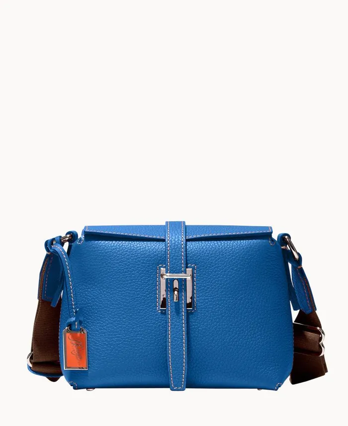 Dooney and Bourke Henrys Foldover Crossbody Blue WomenMen Crossbodies
