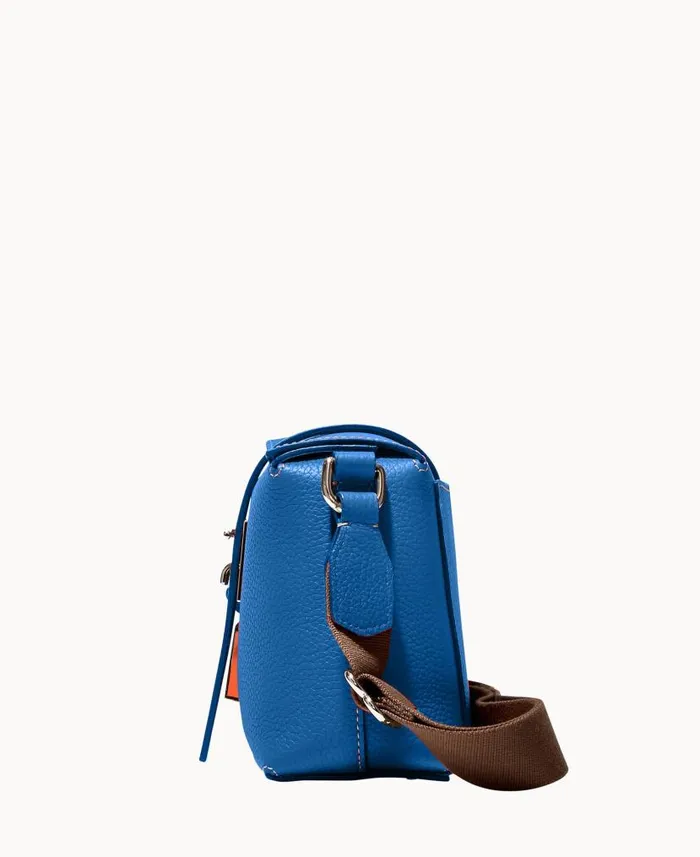 Dooney and Bourke Henrys Foldover Crossbody Blue WomenMen Crossbodies