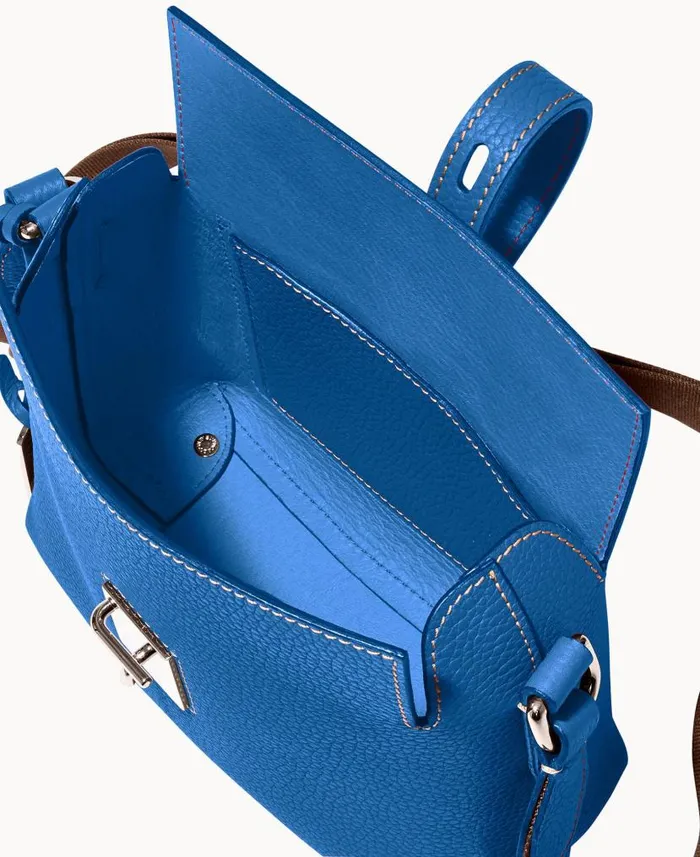 Dooney and Bourke Henrys Foldover Crossbody Blue WomenMen Crossbodies