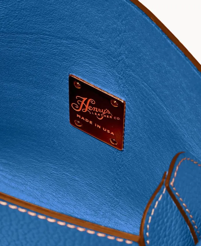 Dooney and Bourke Henrys Foldover Crossbody Blue WomenMen Crossbodies