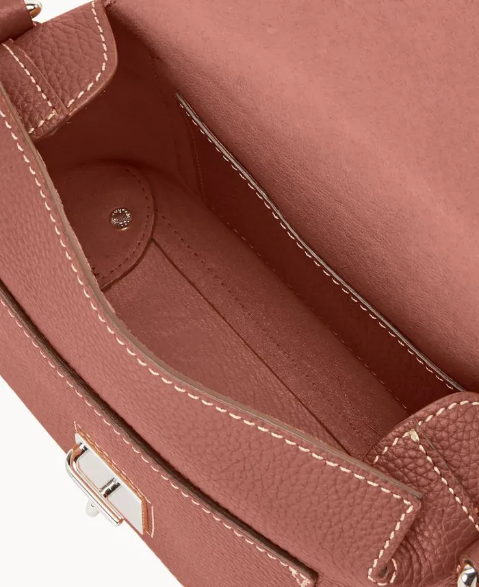 Dooney and Bourke Henrys Mini Messenger Chocolate WomenMen Crossbodies