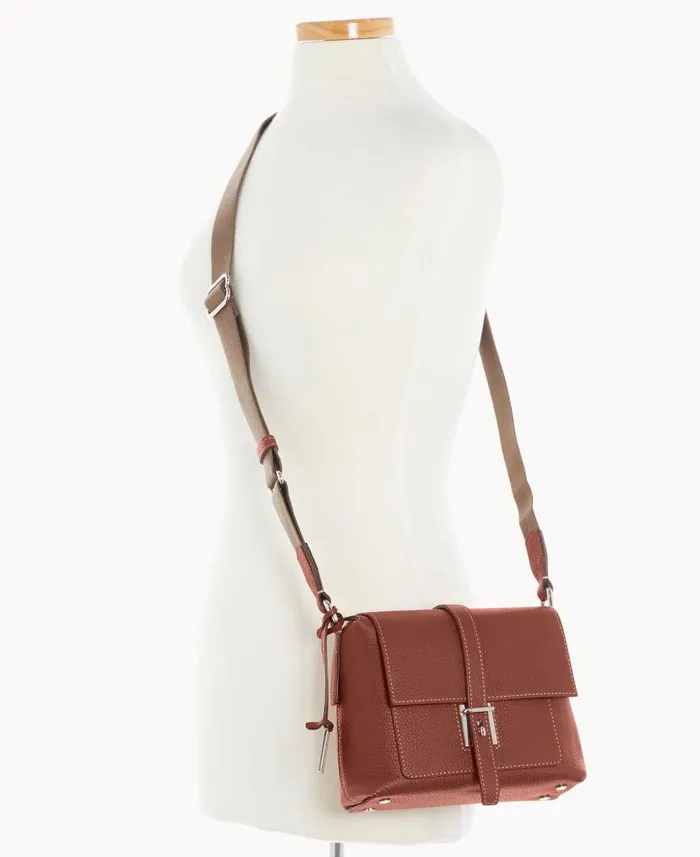 Dooney and Bourke Henrys Mini Messenger Chocolate WomenMen Crossbodies