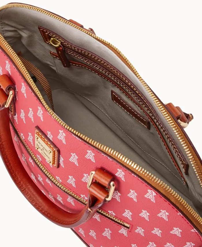Dooney and Bourke MLB Angels Domed Zip Satchel Angels WomenMen Satchels