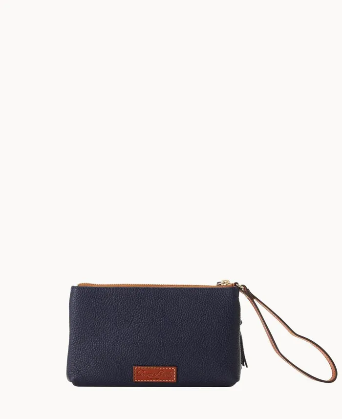 Dooney and Bourke MLB Astros Double Zip Wristlet Astros WomenMen Wallets