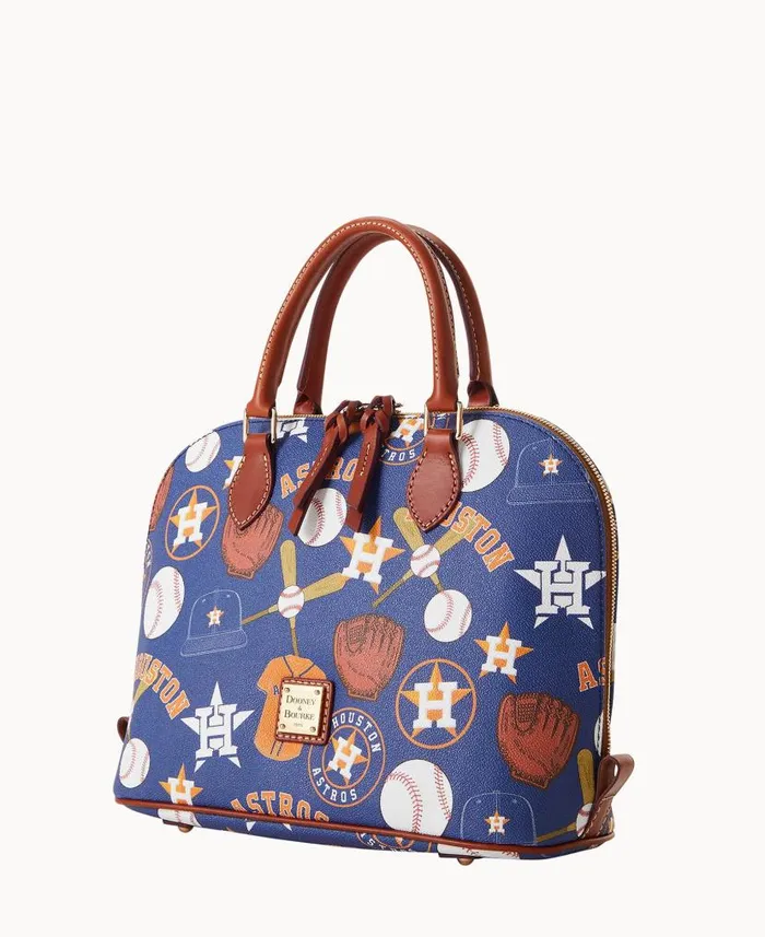 Dooney and Bourke MLB Astros Zip Zip Satchel Astros WomenMen Satchels