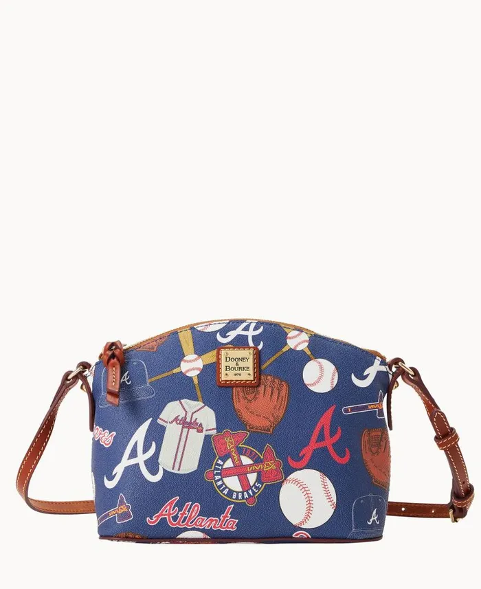 Dooney and Bourke MLB Braves Suki Crossbody Braves WomenMen Crossbodies