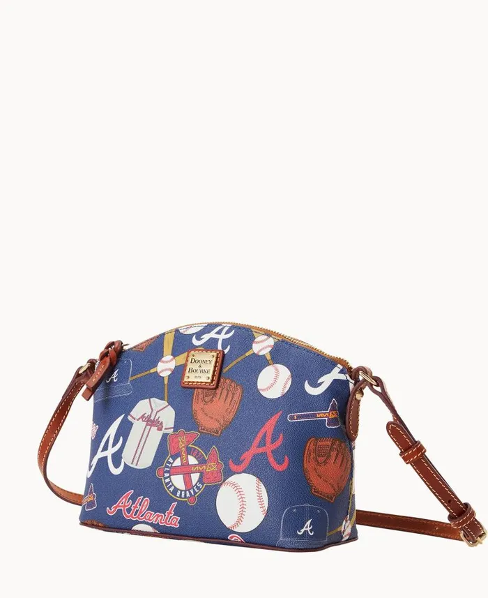 Dooney and Bourke MLB Braves Suki Crossbody Braves WomenMen Crossbodies