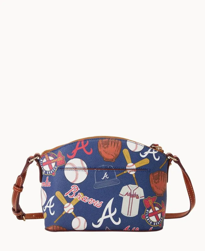 Dooney and Bourke MLB Braves Suki Crossbody Braves WomenMen Crossbodies
