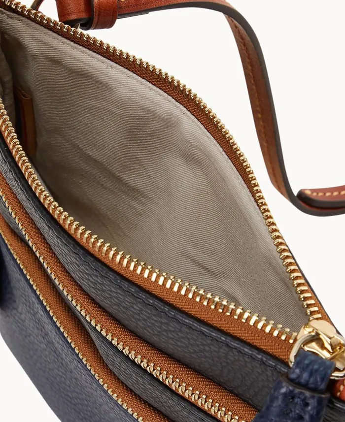 Dooney and Bourke MLB Braves Triple Zip Crossbody Braves WomenMen Crossbodies Dooney and Bourke MLB Braves Triple Zip Crossbody Braves WomenMen Crossbodies