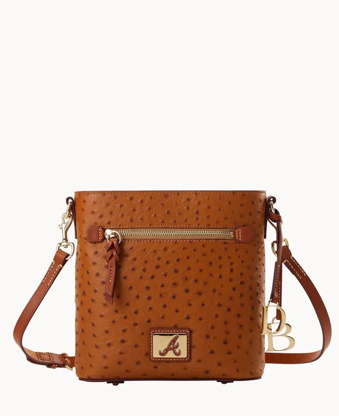 Dooney and Bourke MLB Braves Zip Crossbody Braves WomenMen Crossbodies