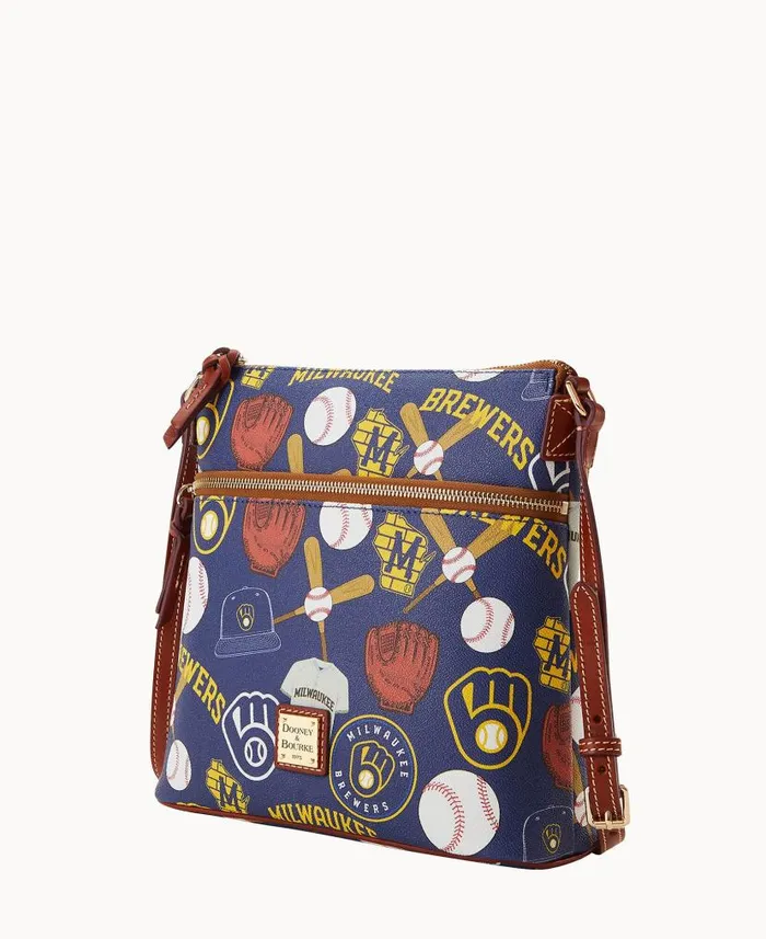 Dooney and Bourke MLB Brewers Crossbody Brewers WomenMen Crossbodies
