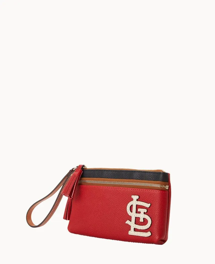 Dooney and Bourke MLB Cardinals Double Zip Wristlet Cardinals WomenMen Wallets Dooney and Bourke MLB Cardinals Double Zip Wristlet Cardinals WomenMen Wallets