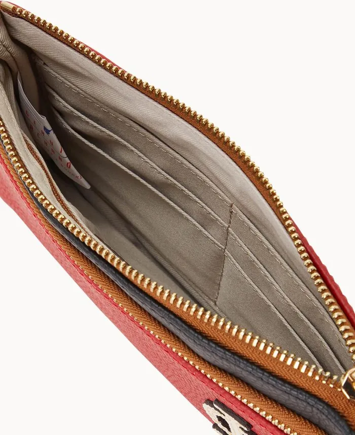 Dooney and Bourke MLB Cardinals Double Zip Wristlet Cardinals WomenMen Wallets Dooney and Bourke MLB Cardinals Double Zip Wristlet Cardinals WomenMen Wallets