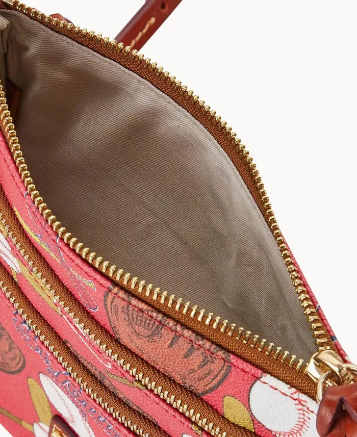 Dooney and Bourke MLB Cardinals N S Triple Zip Crossbody Cardinals WomenMen Crossbodies Dooney and Bourke MLB Cardinals N S Triple Zip Crossbody Cardinals WomenMen Crossbodies