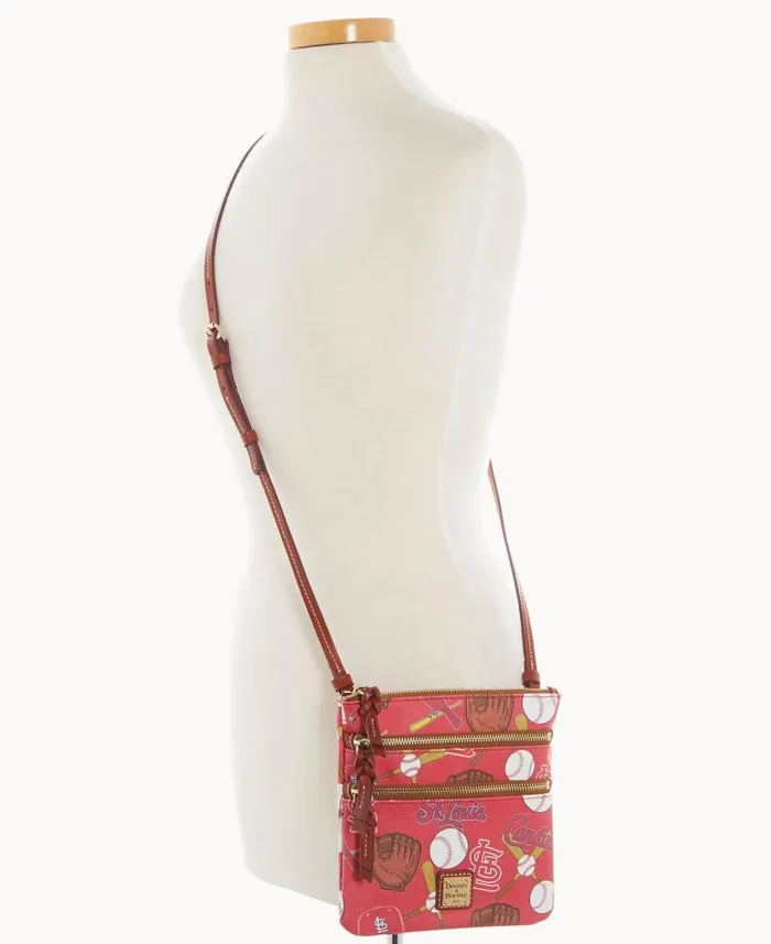Dooney and Bourke MLB Cardinals N S Triple Zip Crossbody Cardinals WomenMen Crossbodies Dooney and Bourke MLB Cardinals N S Triple Zip Crossbody Cardinals WomenMen Crossbodies