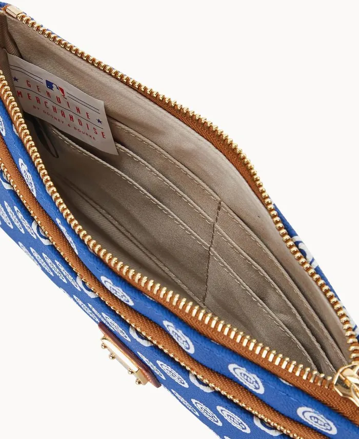 Dooney and Bourke MLB Cubs Double Zip Wristlet Chicago Cubs WomenMen Wallets Dooney and Bourke MLB Cubs Double Zip Wristlet Chicago Cubs WomenMen Wallets