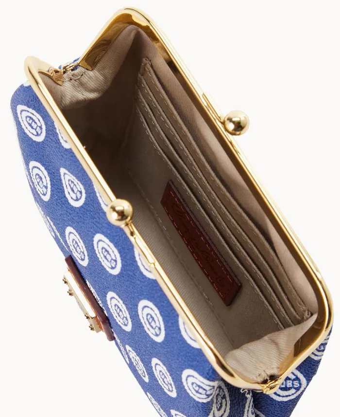 Dooney and Bourke MLB Cubs Large Framed Purse Cubs WomenMen Wallets