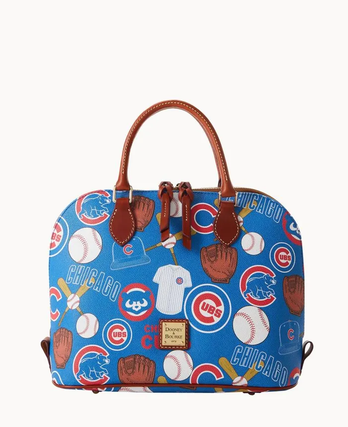 Dooney and Bourke MLB Cubs Zip Zip Satchel Cubs WomenMen Satchels