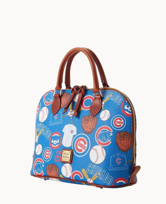 Dooney and Bourke MLB Cubs Zip Zip Satchel Cubs WomenMen Satchels