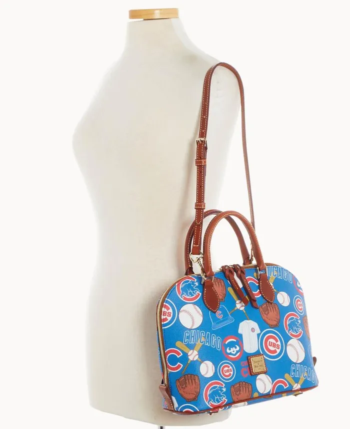 Dooney and Bourke MLB Cubs Zip Zip Satchel Cubs WomenMen Satchels