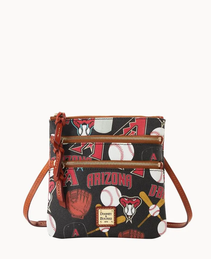 Dooney and Bourke MLB Diamondbacks N S Triple Zip Crossbody Diamondbacks WomenMen Crossbodies Dooney and Bourke MLB Diamondbacks N S Triple Zip Crossbody Diamondbacks WomenMen Crossbodies
