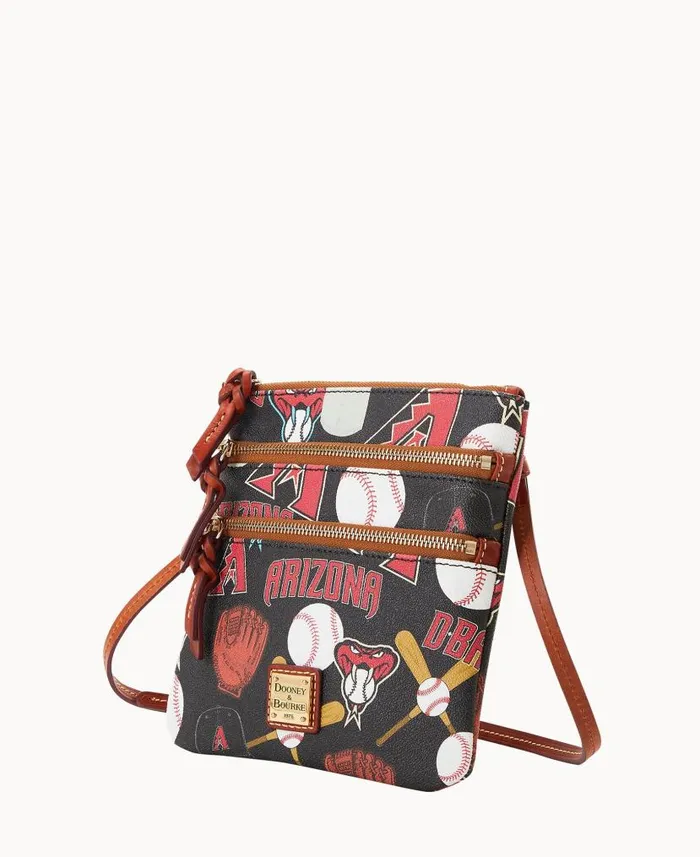 Dooney and Bourke MLB Diamondbacks N S Triple Zip Crossbody Diamondbacks WomenMen Crossbodies Dooney and Bourke MLB Diamondbacks N S Triple Zip Crossbody Diamondbacks WomenMen Crossbodies
