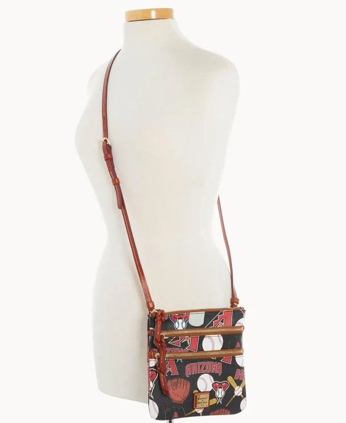 Dooney and Bourke MLB Diamondbacks N S Triple Zip Crossbody Diamondbacks WomenMen Crossbodies Dooney and Bourke MLB Diamondbacks N S Triple Zip Crossbody Diamondbacks WomenMen Crossbodies