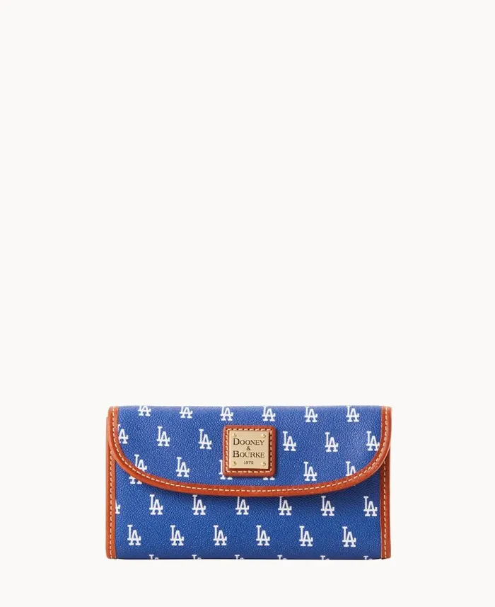 Dooney and Bourke MLB Dodgers Continental Clutch Dodgers WomenMen Wallets