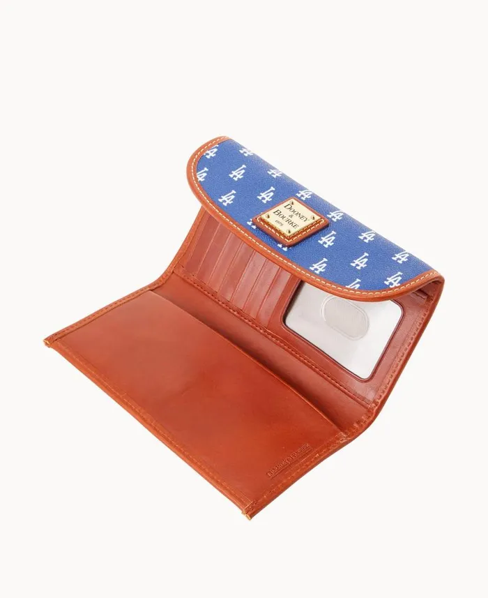 Dooney and Bourke MLB Dodgers Continental Clutch Dodgers WomenMen Wallets