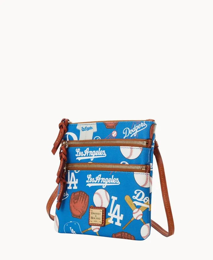 Dooney and Bourke MLB Dodgers N S Triple Zip Crossbody Dodgers WomenMen Crossbodies Dooney and Bourke MLB Dodgers N S Triple Zip Crossbody Dodgers WomenMen Crossbodies