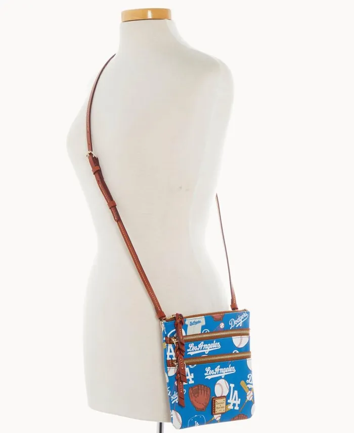 Dooney and Bourke MLB Dodgers N S Triple Zip Crossbody Dodgers WomenMen Crossbodies Dooney and Bourke MLB Dodgers N S Triple Zip Crossbody Dodgers WomenMen Crossbodies
