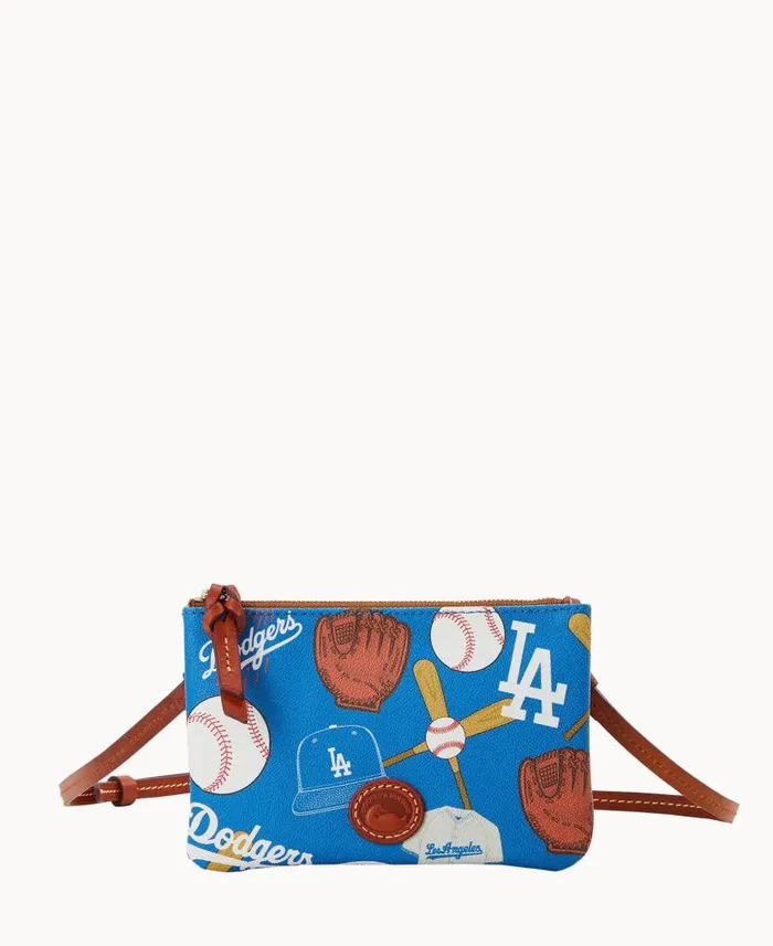 Dooney and Bourke MLB Dodgers Top Zip Crossbody Dodgers WomenMen Crossbodies